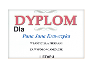 Dyplom za współorganizację Turnieju Wojewódzkiego.