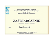 Udział w Seminarium.