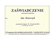 Udział w Seminarium.