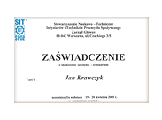 Udział w Seminarium.